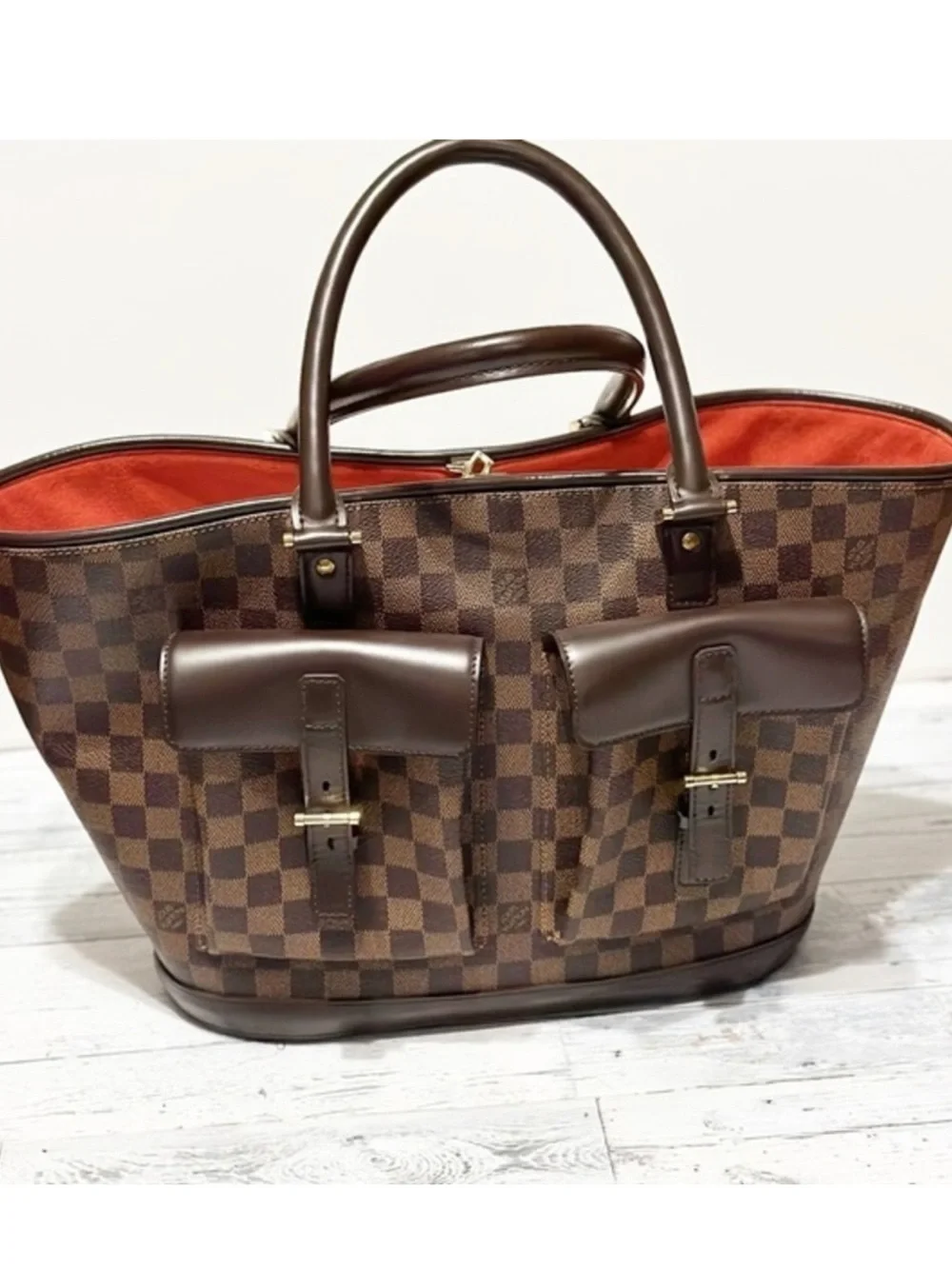 Louis Vuitton Manosque Damier GM Handbag Purse